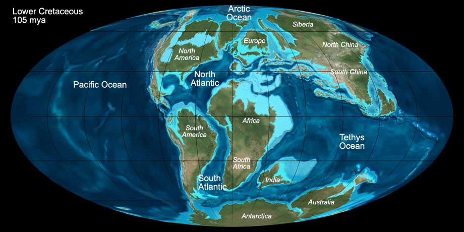 The world during the late Lower Cretaceous