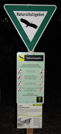 sign nature reserve